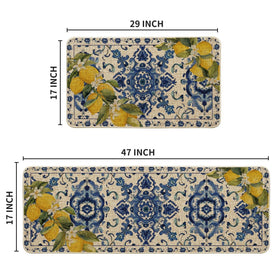 Artoid Mode blue floral lemons decor display — perfect for entryways and kitchen zones.