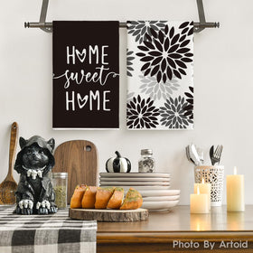 Artoid Mode boho Halloween kitchen towels add seasonal flair for daily cleaning