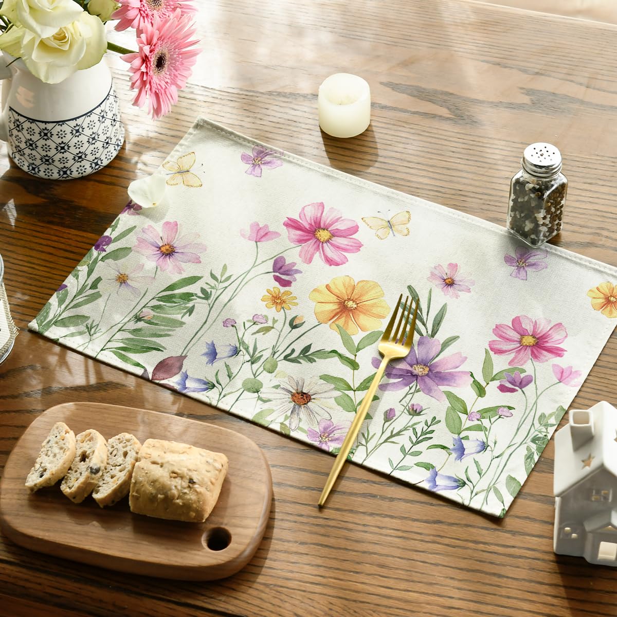 Artoid Mode floral butterfly design coordinates with party and holiday setups.