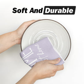 Artoid Mode Butterfly Lavender towel absorbs moisture efficiently