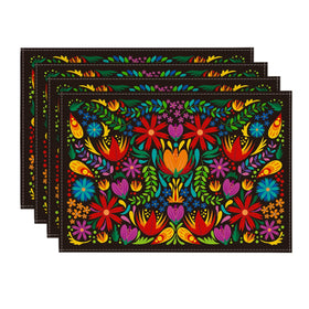 Artoid Mode Cinco de Mayo placemats with vibrant floral Fiesta design for festive dining.