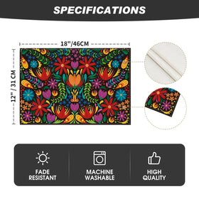 Artoid Mode 12x18 inch placemats keep surfaces clean while impressing guests.