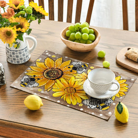 Artoid Mode 12x18 inch mats guard tabletops during family gatherings.