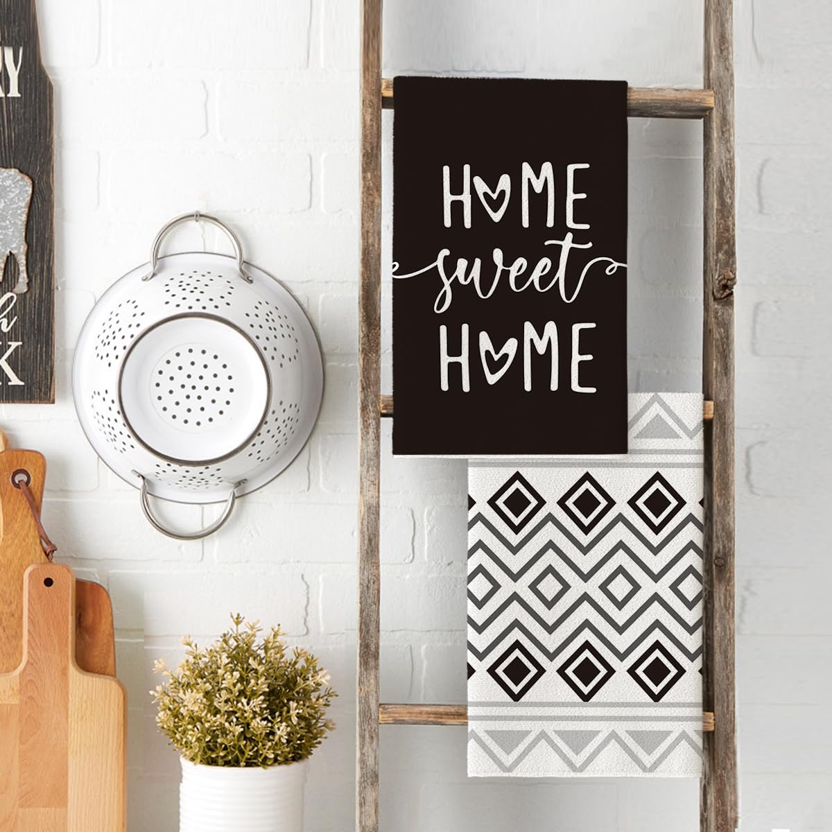 Artoid Mode colorful kitchen dish towels combine pattern with practicality