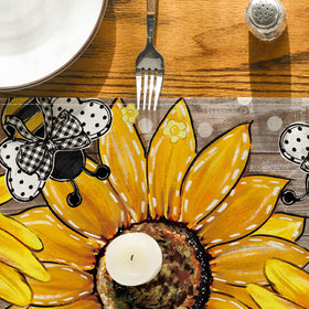 Artoid Mode daily-use table runner protects surfaces from spills.