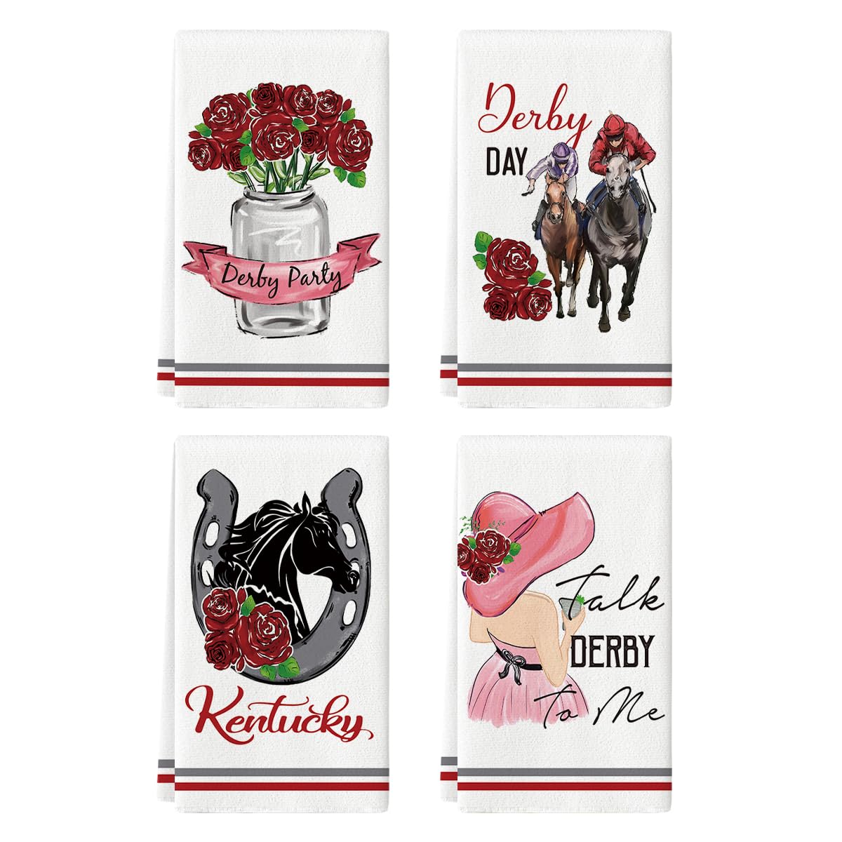 Artoid Mode Derby Day Roses vase adds festive Derby decor for seasonal charm