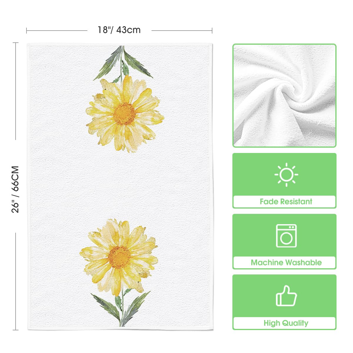 Artoid Mode yellow towel demonstrates drying tasks and quick cleanup in bright style.