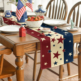 Artoid Mode durable polyester table runner protects your table from heat and spills.