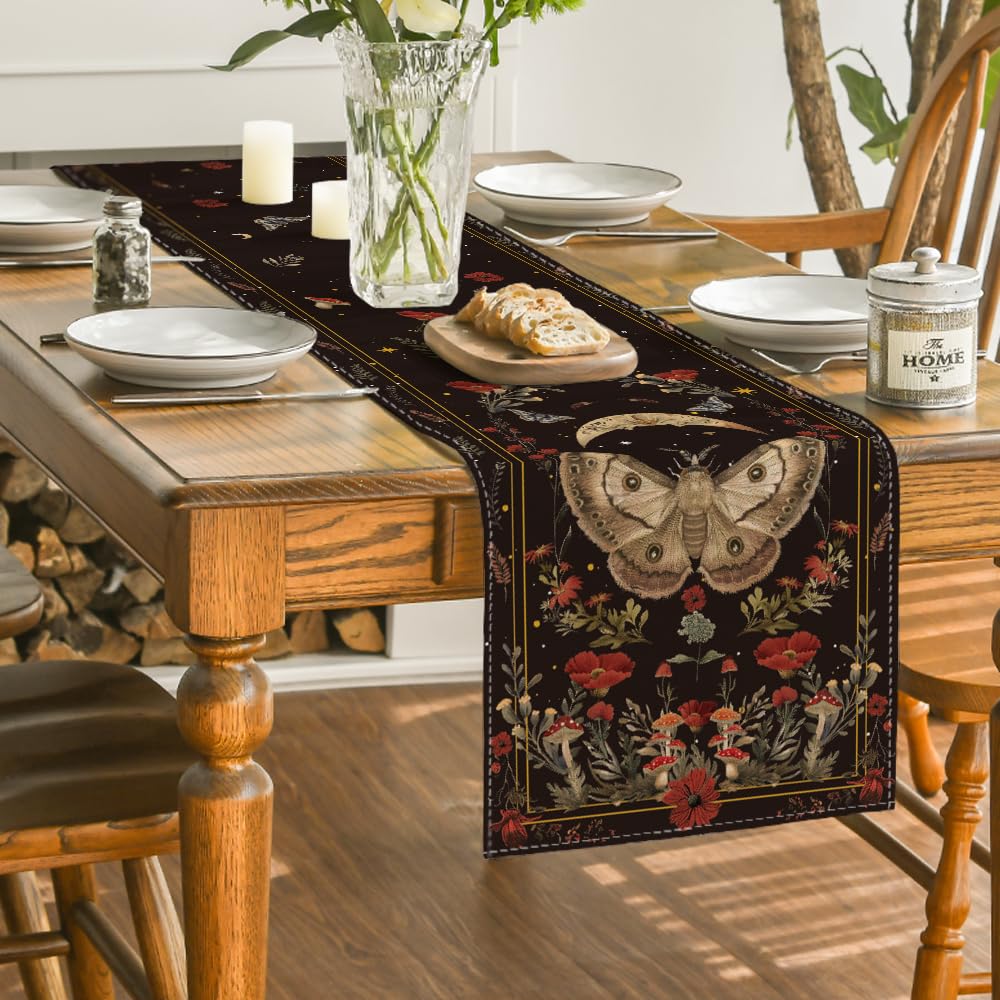 Artoid Mode durable polyester runner protects tabletops.