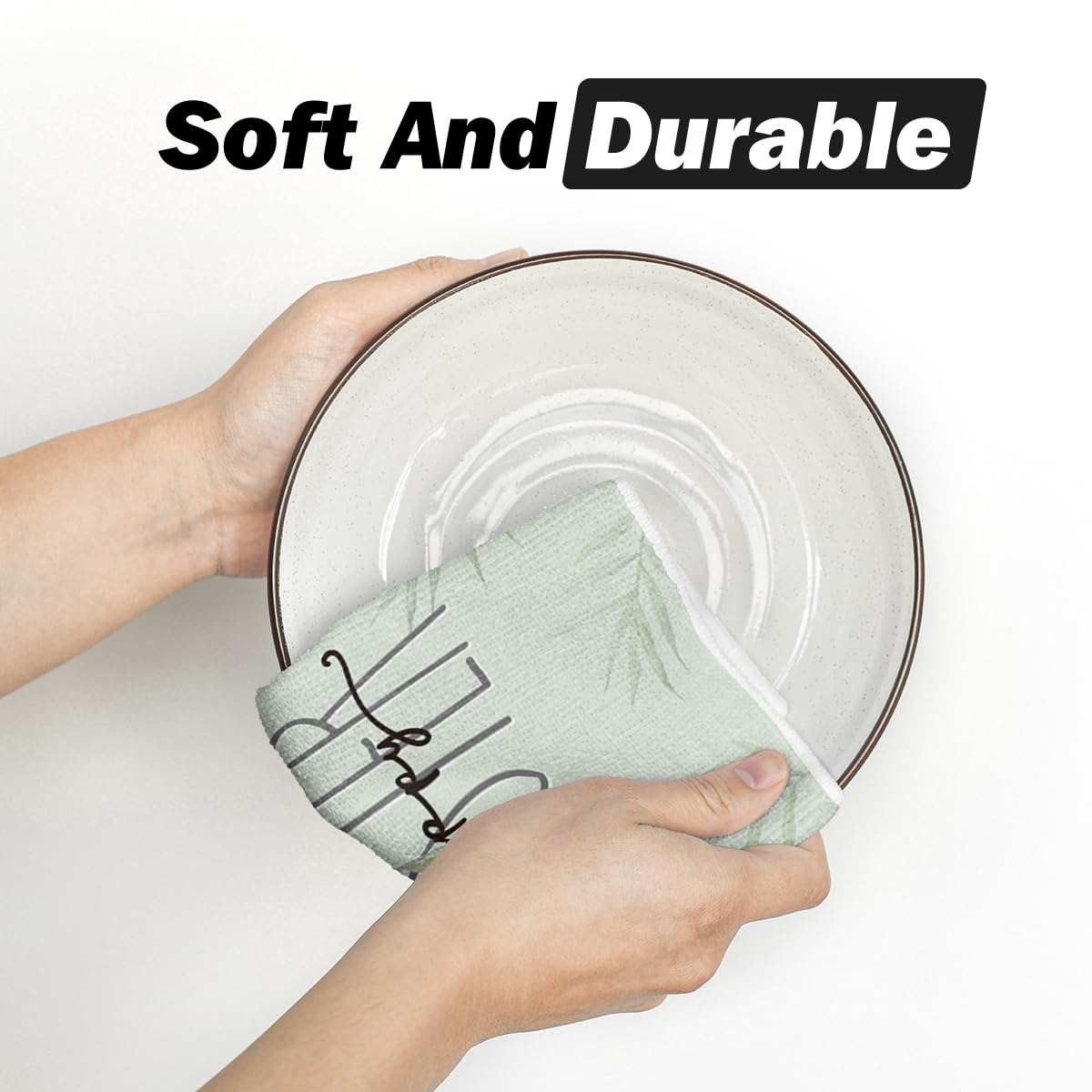 Artoid Mode Easter decor towel, suitable for drying cups and plates.