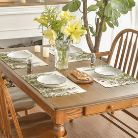 Artoid Mode easy-care placemats machine wash for quick cleanup.