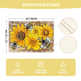 Artoid Mode machine washable placemats are easy to care for.