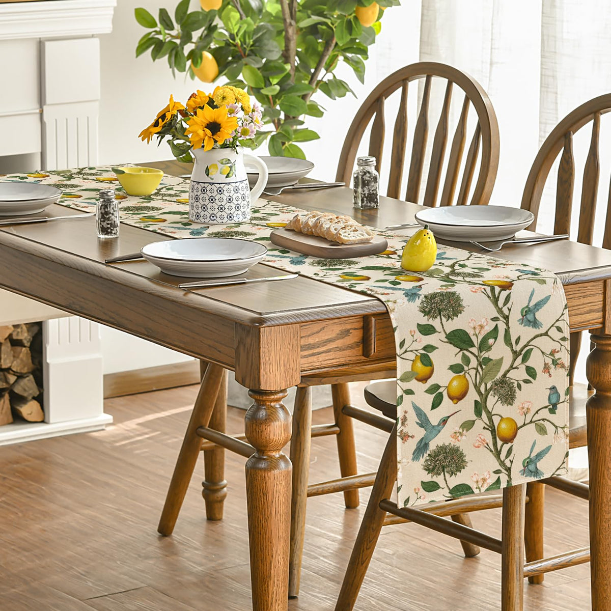 Artoid Mode easy care table runner machine washable resists shrinking and fading.