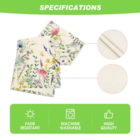 Artoid Mode floral-leaves-print brightens any dining setup.