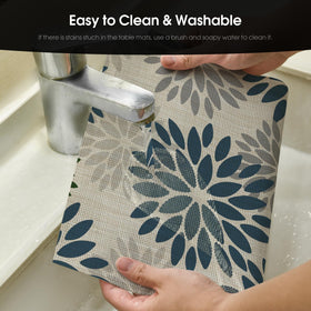 Artoid Mode heat-resistant placemats tolerate warm dishes up to 176°F.