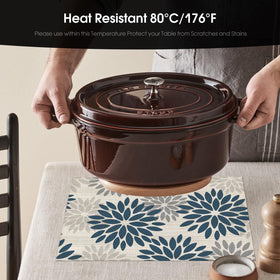 Artoid Mode wipe-clean placemats simplify cleanup after meals.