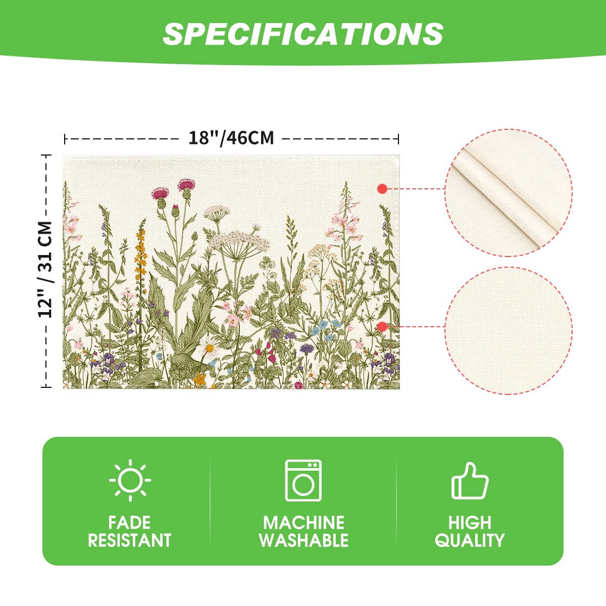 Artoid Mode indoor-outdoor placemats resist fading and brighten any setting.
