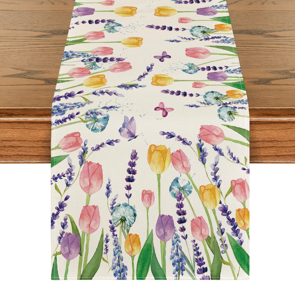 Artoid Mode vibrant lavender tulip pattern brightens casual meals