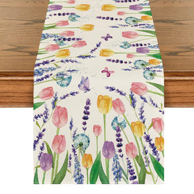Artoid Mode vibrant lavender tulip pattern brightens casual meals