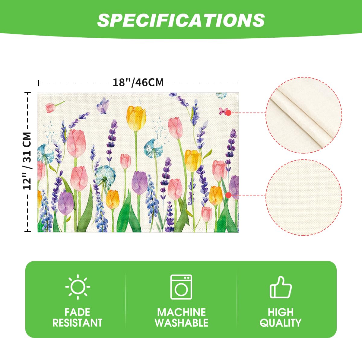 Artoid Mode placemats suitable for indoor and outdoor use