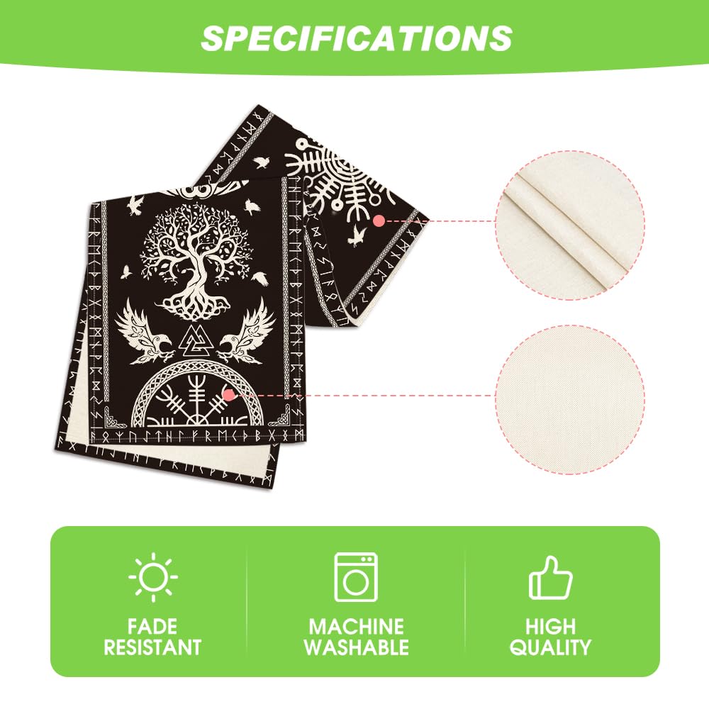Artoid Mode machine washable polyester offers easy cleanup after meals.