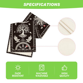 Artoid Mode machine washable polyester offers easy cleanup after meals.