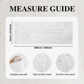 Artoid Mode pearl gauze table runner ideal for everyday dining