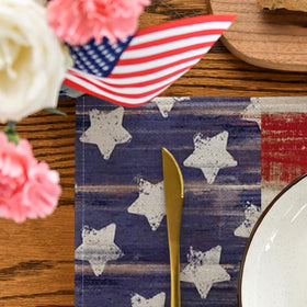 Artoid Mode star-stripes placemat suitable for indoor and outdoor gatherings.