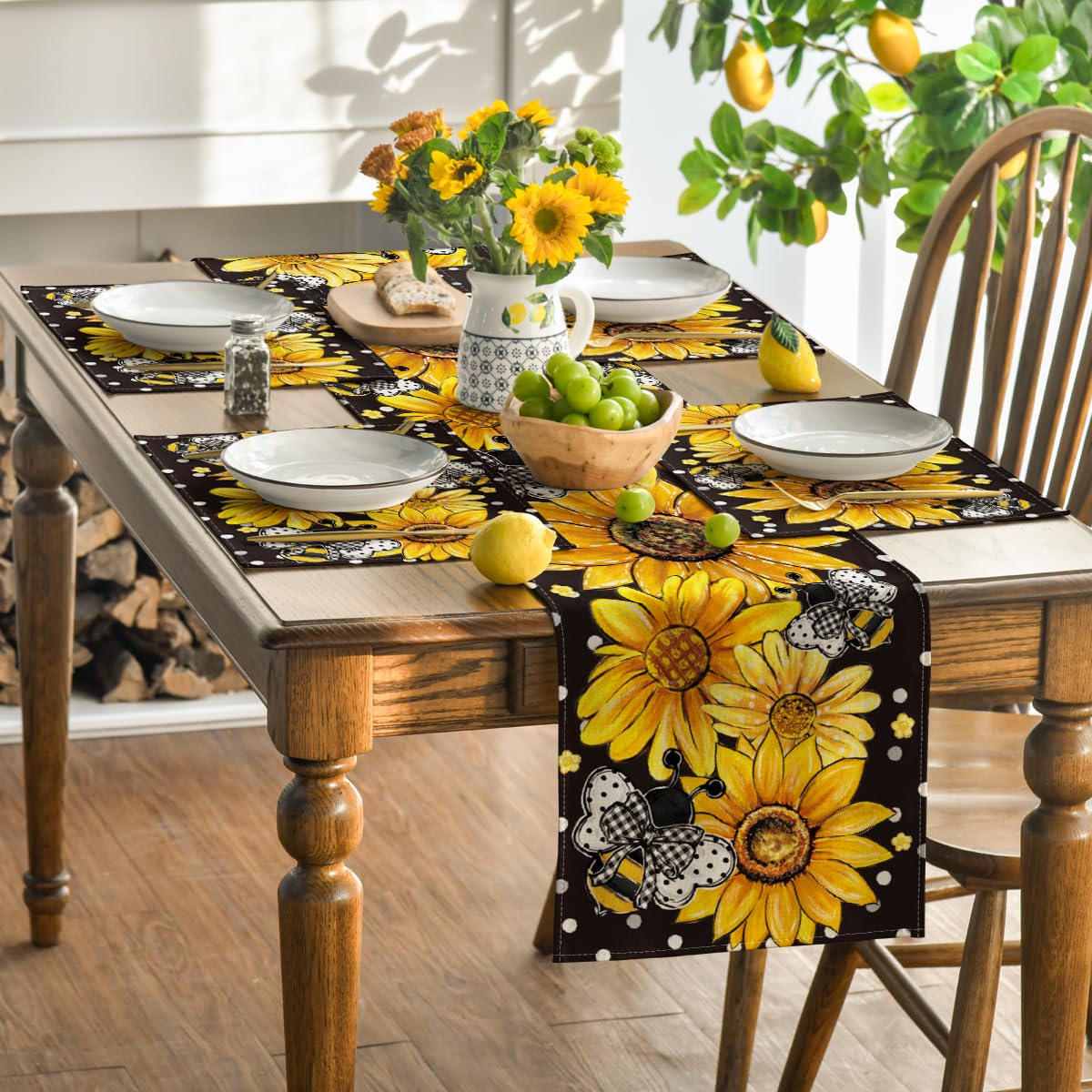 Artoid Mode 100% polyester placemats maintain color and texture after washing