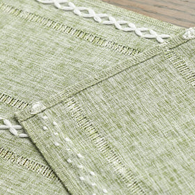 Texture close-up of Artoid Mode Sage Green fabric for everyday use