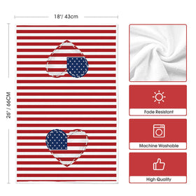 Artoid Mode set of 4 patriotic kitchen towels for daily use.