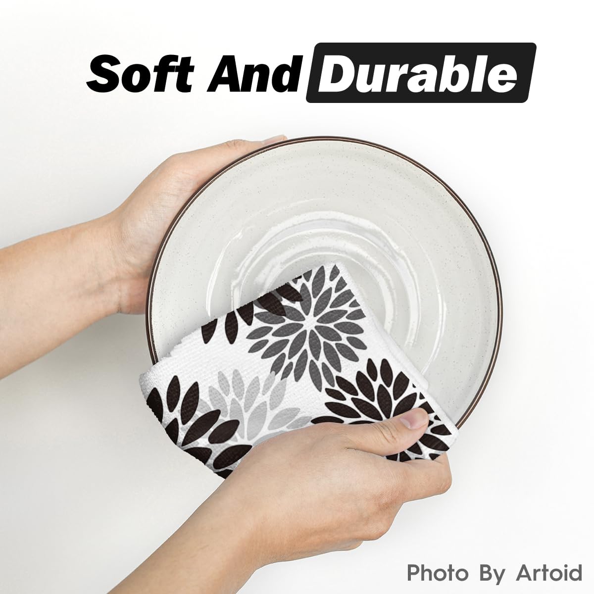 Artoid Mode soft durable kitchen towels withstand frequent machine washing