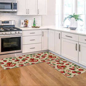 Artoid Mode Strawberry Spring non-slip back helps mats stay in place.