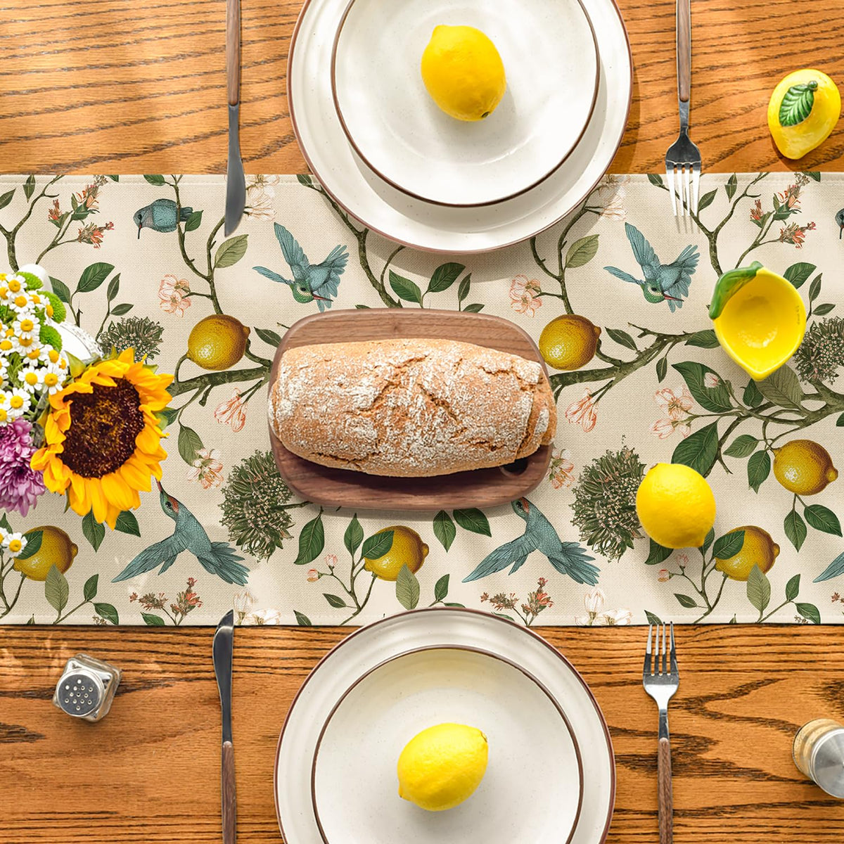 Artoid Mode table runner fits 4-6 seats for cozy gatherings.