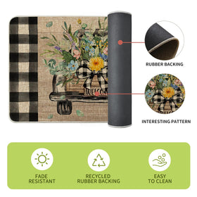 Artoid Mode Truck Flowers easy-clean surface for quick refresh with hose or sponge.