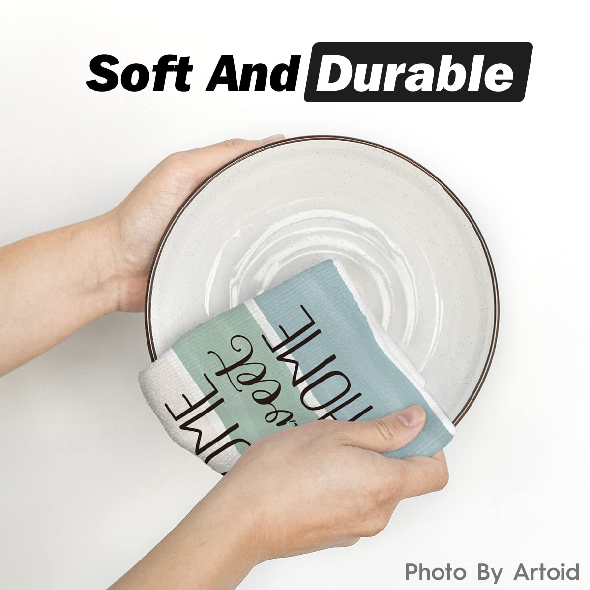 Artoid Mode ultra-soft fibers—gentle towels that resist snagging on cookware.