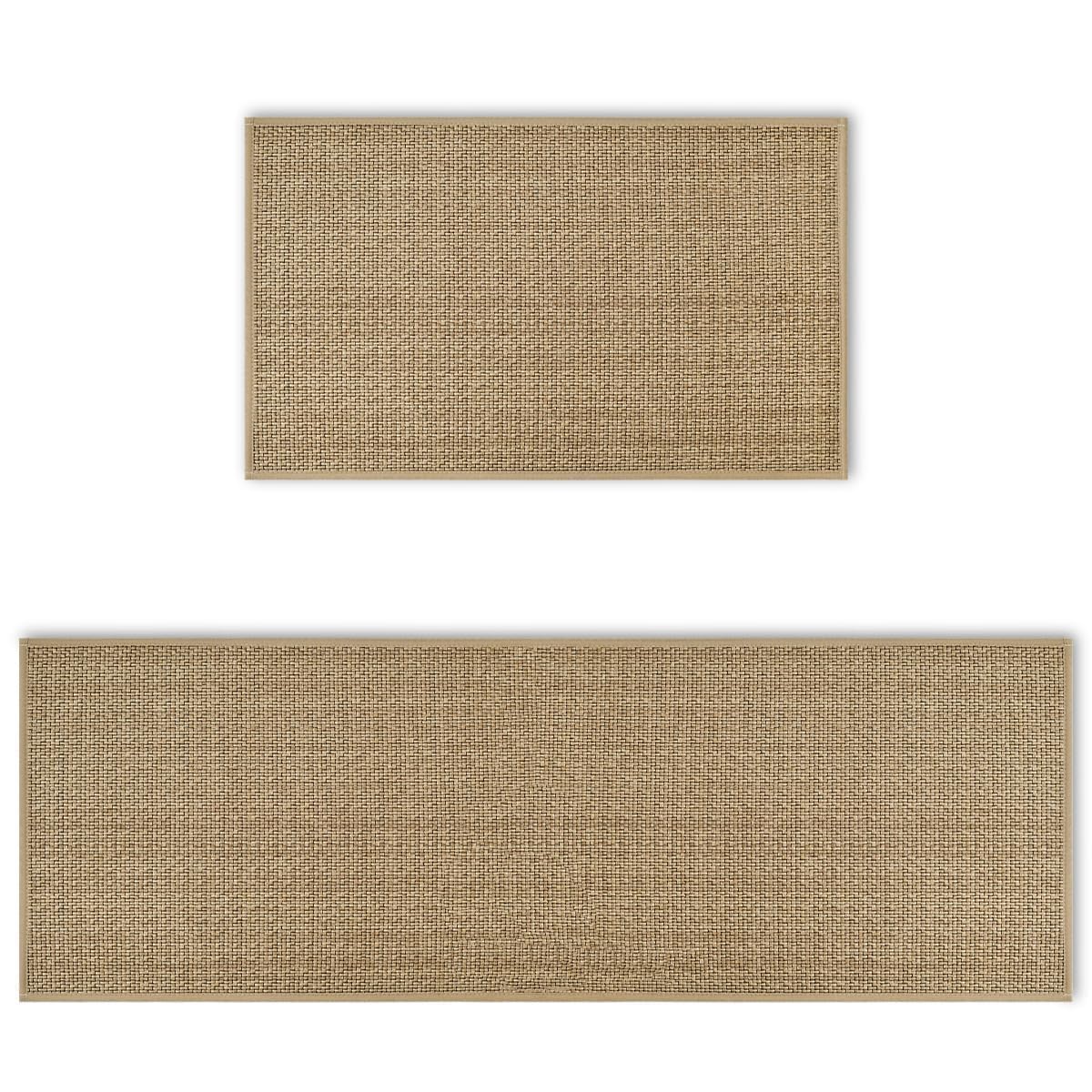 Artoid Mode washable non-slip kitchen rug in front of sink, keeps footing secure