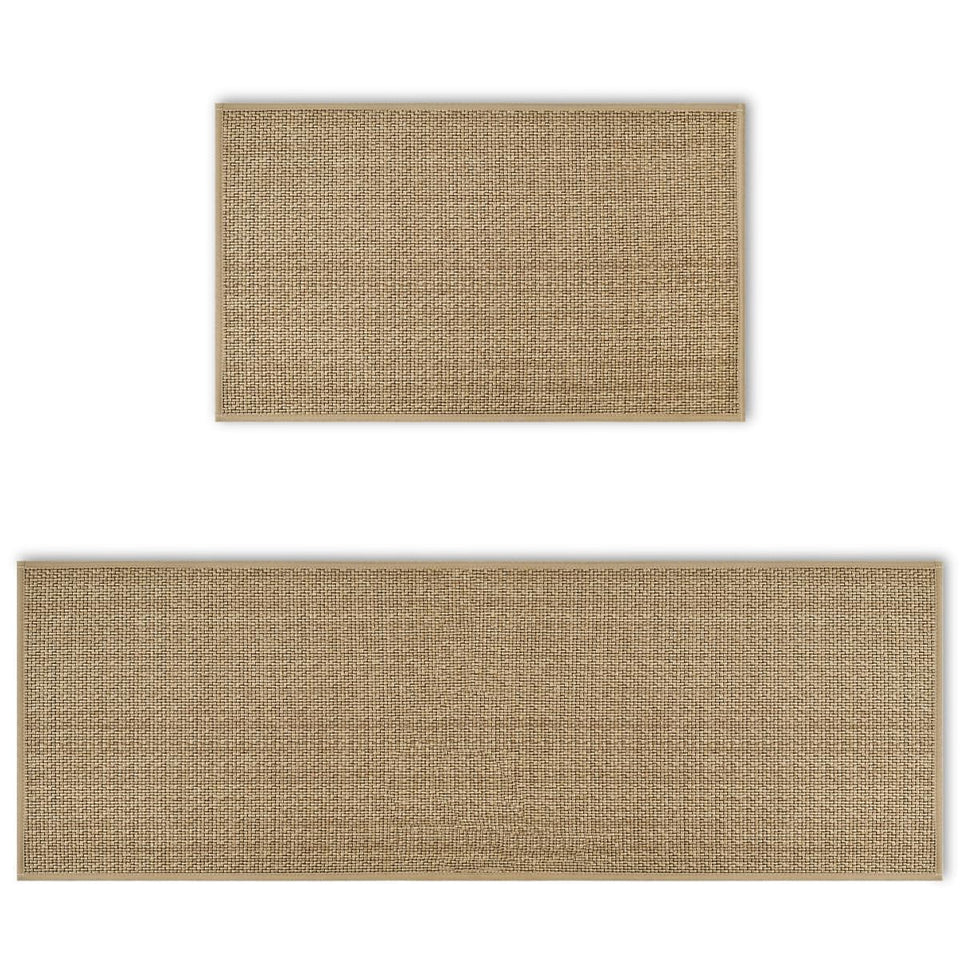 Artoid Mode washable non-slip kitchen rug in front of sink, keeps footing secure