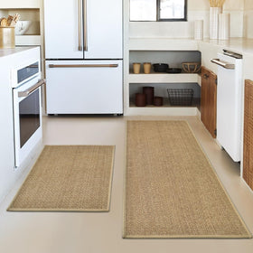 Artoid Mode washable non-slip kitchen rug front of sink with extended coverage