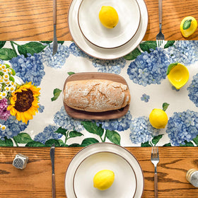Artoid Mode table runner material details in durable polyester with strong stitching.