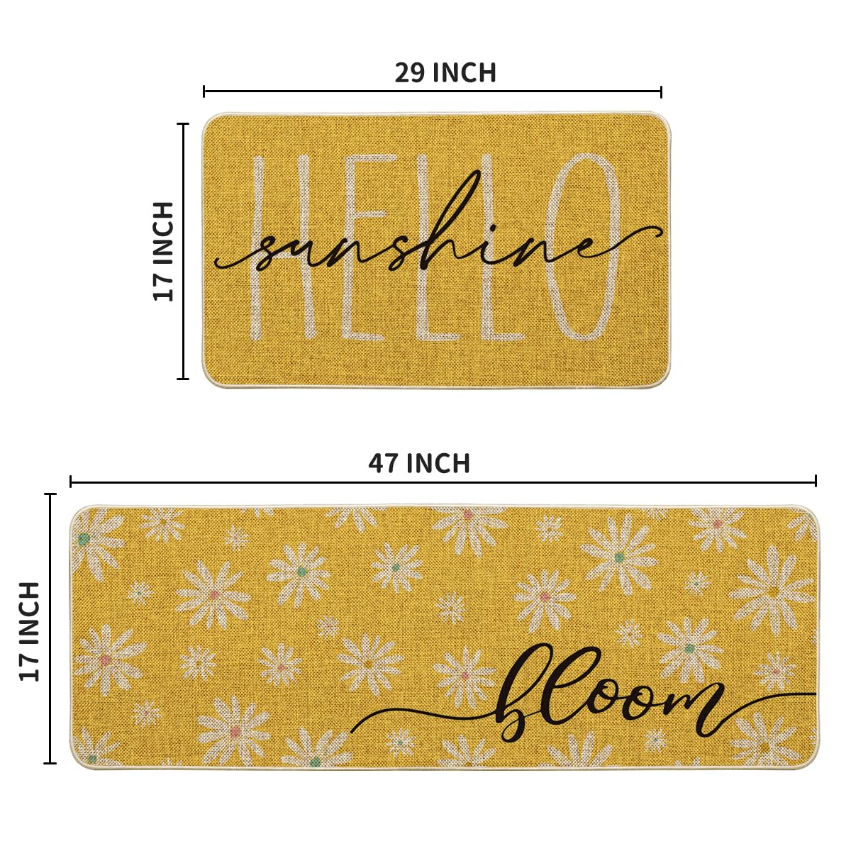 Artoid Mode Yellow Daisy Hello Sunshine Bloom vibrant pattern brightens entryways and workspaces