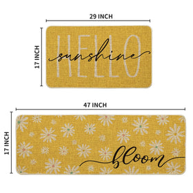Artoid Mode Yellow Daisy Hello Sunshine Bloom vibrant pattern brightens entryways and workspaces