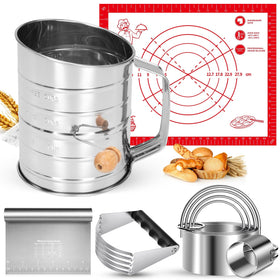 ARTOSHIN 9-piece pastry set with stainless steel tools for versatile home baking