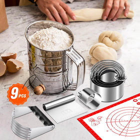 ARTOSHIN biscuit cutters in multiple sizes for precise cookie shapes