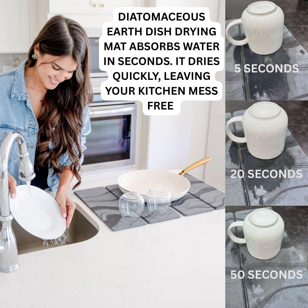 ArtoZariA easy-clean odor-resistant drying mat stays fresh between uses.