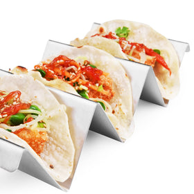 ARTTHOME taco holders close-up, dishwasher-safe cleanup after taco night.