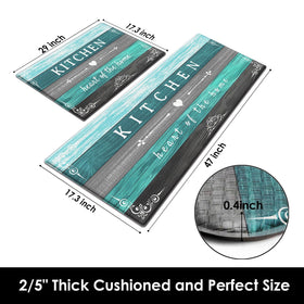 Arttown cushioned foam kitchen mat provides generous standing comfort