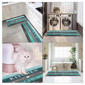 Arttown versatile kitchen floor mat for sink, stove, and office
