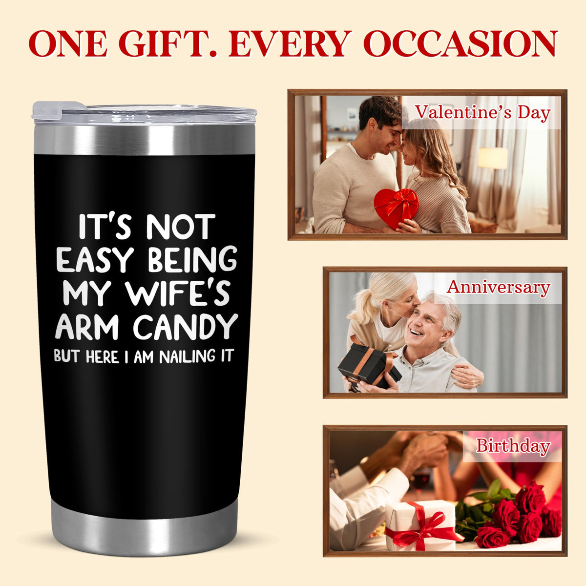ARVEXO 20 oz tumbler stainless steel body highlights durability for daily use