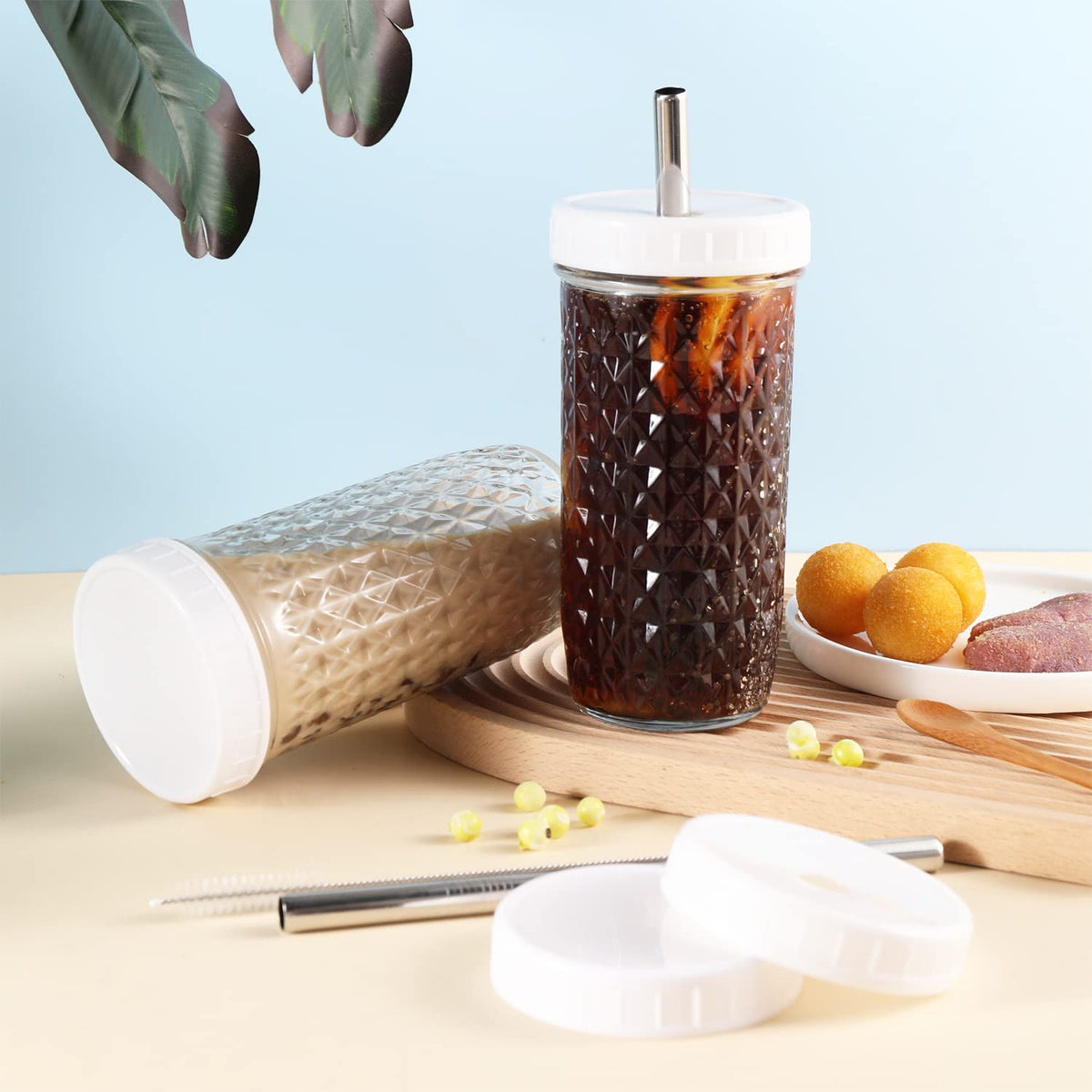 ASANMEYO cleaning brushes simplify care after beverages and keep glass pristine